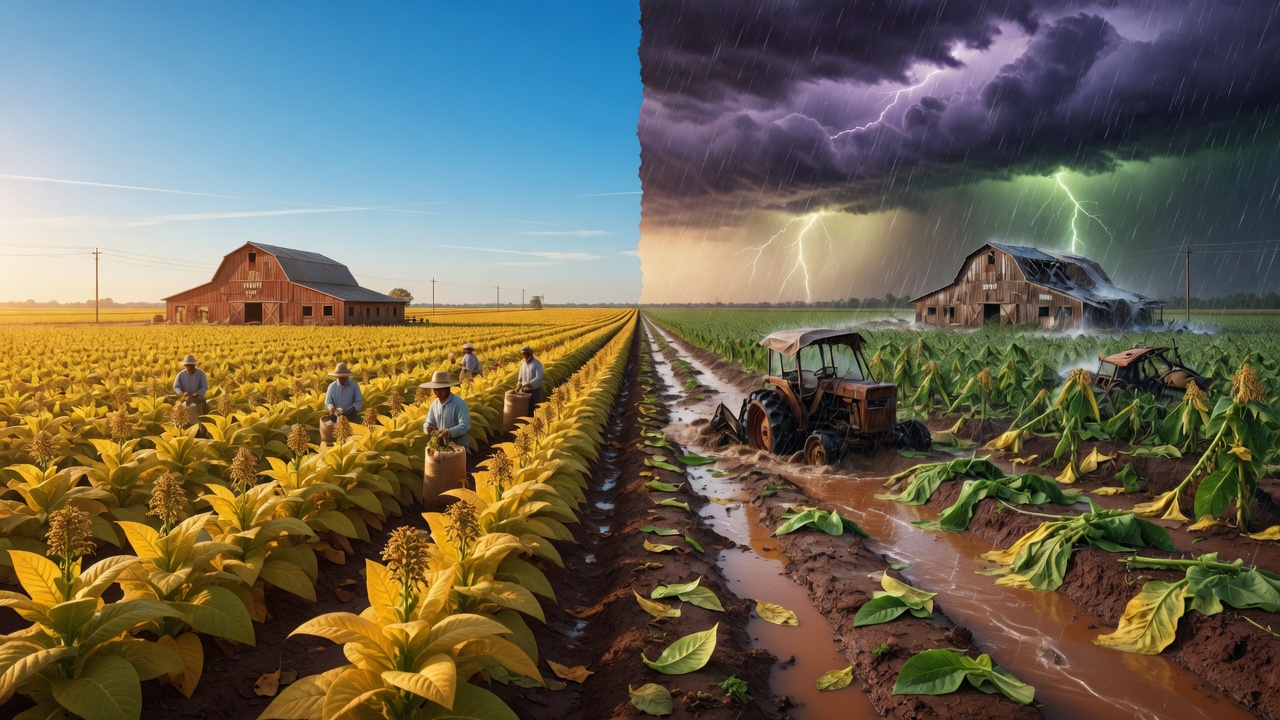 Global major tobacco-producing regions — from Pinar del Río, Cuba to Yunnan, China, climate change is rewriting the growing calendar of every leaf.